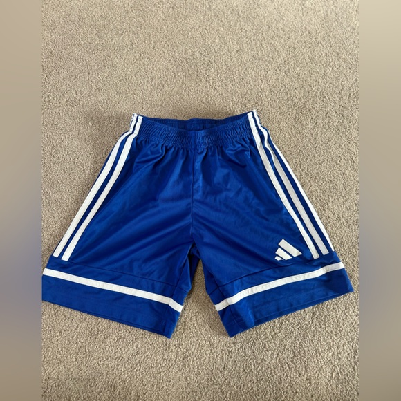 adidas Other - adidas Kids Blue Shorts with White Stripes